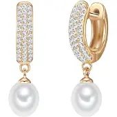 Valero Pearls Boucles d'oreilles or / blanc perle