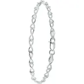 Lucardi Bracelet 'Basic' argent