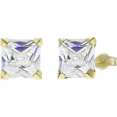 Lucardi Boucles d'oreilles 'Klassisch' or / argent