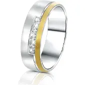 Lucardi Bague or / argent / transparent