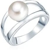 Valero Pearls Bague argent / blanc