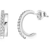 Lucardi Boucles d'oreilles argent