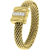 Lucardi Bague or / transparent