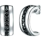 Rafaela Donata Boucles d'oreilles noir / argent