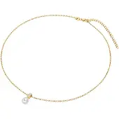 Valero Pearls Chaîne or / transparent / blanc perle