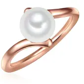 Valero Pearls Bague or / blanc perle
