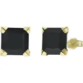 Lucardi Boucles d'oreilles 'Klassisch' or / noir