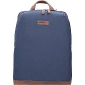 Greenburry Sac à dos 'Derby' bleu denim / marron