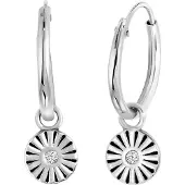 Lucardi Boucles d'oreilles noir / argent