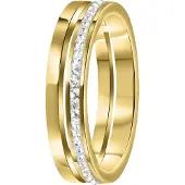 Lucardi Bague or / transparent