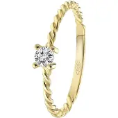 Lucardi Bague or / transparent