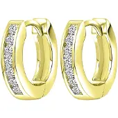 Lucardi Boucles d'oreilles or / argent