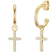 Eastside Boucles d'oreilles jaune d'or