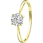 Lucardi Bague or / transparent