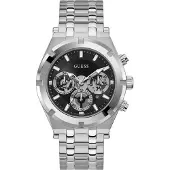 GUESS Montre à affichage analogique 'Athena' noir / argent