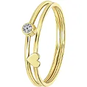 Lucardi Bague or / transparent