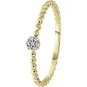 Lucardi Bague or / transparent