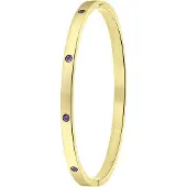 Lucardi Bracelet or / violet foncé