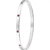 Lucardi Bracelet rouge / argent