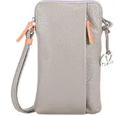 Mywalit Protection pour Smartphone 'Cremona' gris clair / orange pastel