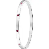 Lucardi Bracelet rouge / argent