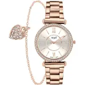 Lucardi Montre à affichage analogique rosé