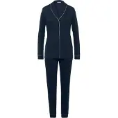 Hanro Pyjama ' Natural Comfort ' bleu foncé