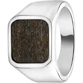 Lucardi Bague marron / argent
