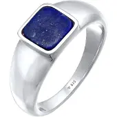 KUZZOI Bague bleu foncé / argent