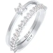 Elli Bague 'Kristall Ring' argent