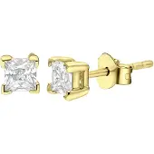 Lucardi Boucles d'oreilles or / transparent