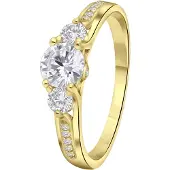 Lucardi Bague or / transparent
