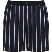Mey Pantalon de pyjama bleu foncé / blanc