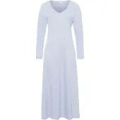 Hanro Chemise de nuit ' Pure Essence 130cm ' bleu clair