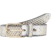 B.belt Ceinture 'Zoe' or / gris argenté / blanc