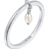 Elli Bague argent / blanc perle