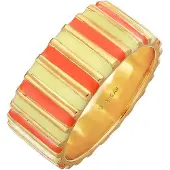 Elli Bague or / vert clair / orange