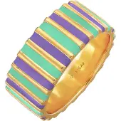 Elli Bague or / vert / bleu violet