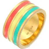 Elli Bague turquoise / jaune / or / rouge