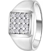 Lucardi Bague argent / transparent