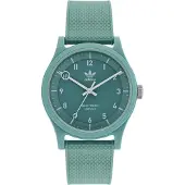 Adidas Originals Montre à affichage analogique 'Project One' émeraude / argent