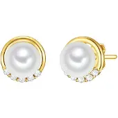 Rafaela Donata Boucles d'oreilles or / blanc perle