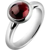 Nenalina Bague bordeaux / argent
