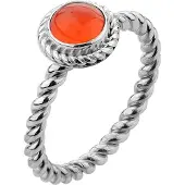 Nenalina Bague orange / argent