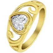Lucardi Bague or / transparent