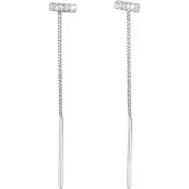 Elli Boucles d'oreilles argent / transparent