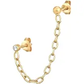Elli Boucles d'oreilles 'Ear Chain' or