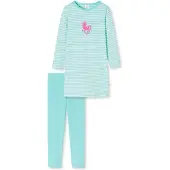 Schiesser Pyjama 'Pony World' turquoise / rose / blanc