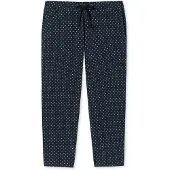 Schiesser Pantalon de pyjama bleu nuit / blanc