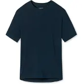 Schiesser Chemise de nuit bleu foncé